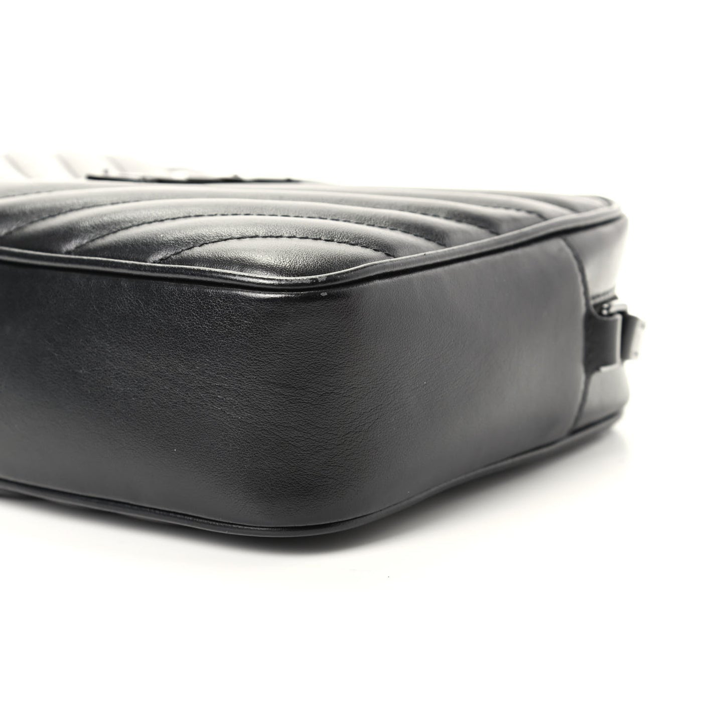 Calfskin Matelasse Monogram Lou Camera Bag Black