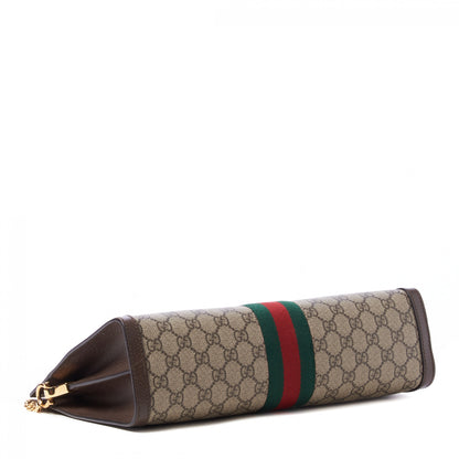 Gucci GG Supreme Monogram Web Medium Ophidia Chain Shoulder Bag Brown 4 of 11