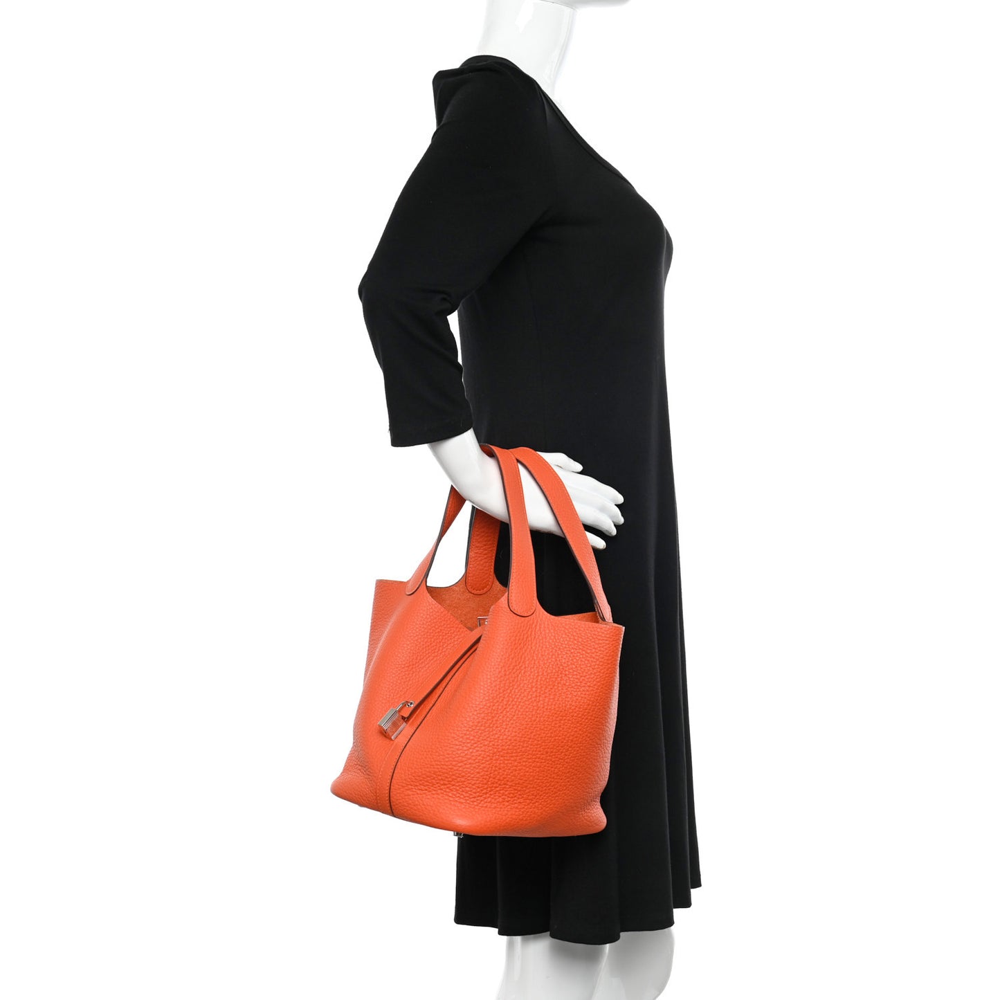 Taurillon Clemence Picotin Lock 22 MM Orange