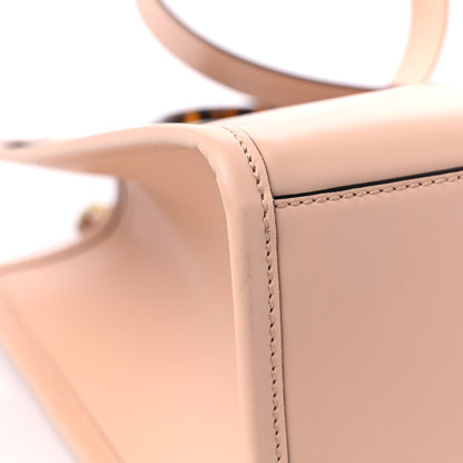Fendi Vitello King Plexiglass Logo Embossed Medium Fendi Sunshine Shopper Tote Light Rose 8 of 11