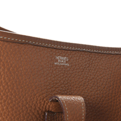 Hermes Taurillon Clemence Evelyne GM Gold 9 of 10