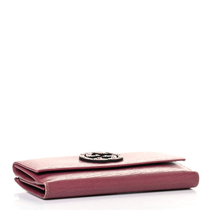 Gucci Calfskin Studded Soho Continental Wallet Peonia Flower 3 of 4