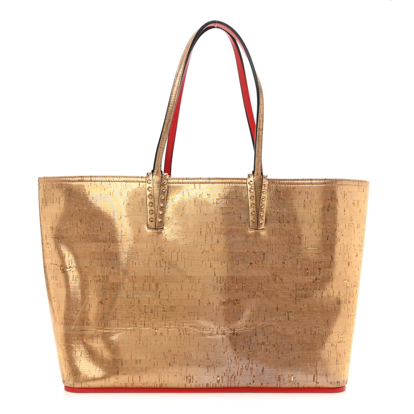 Calfskin Liege Pepite Cork Spikes East West Cabata Tote Snow