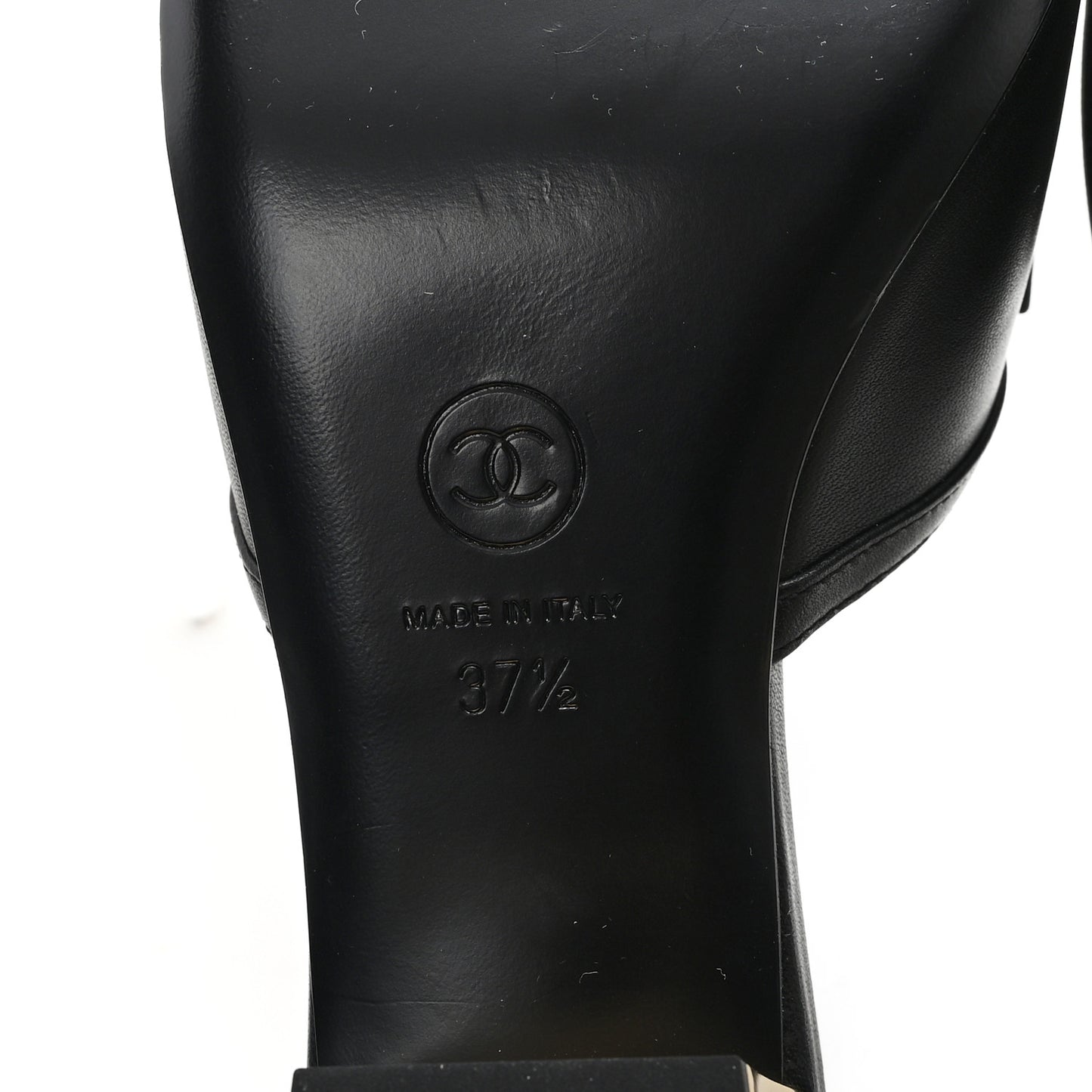 Lambskin Bow CC Mules 37.5 Black
