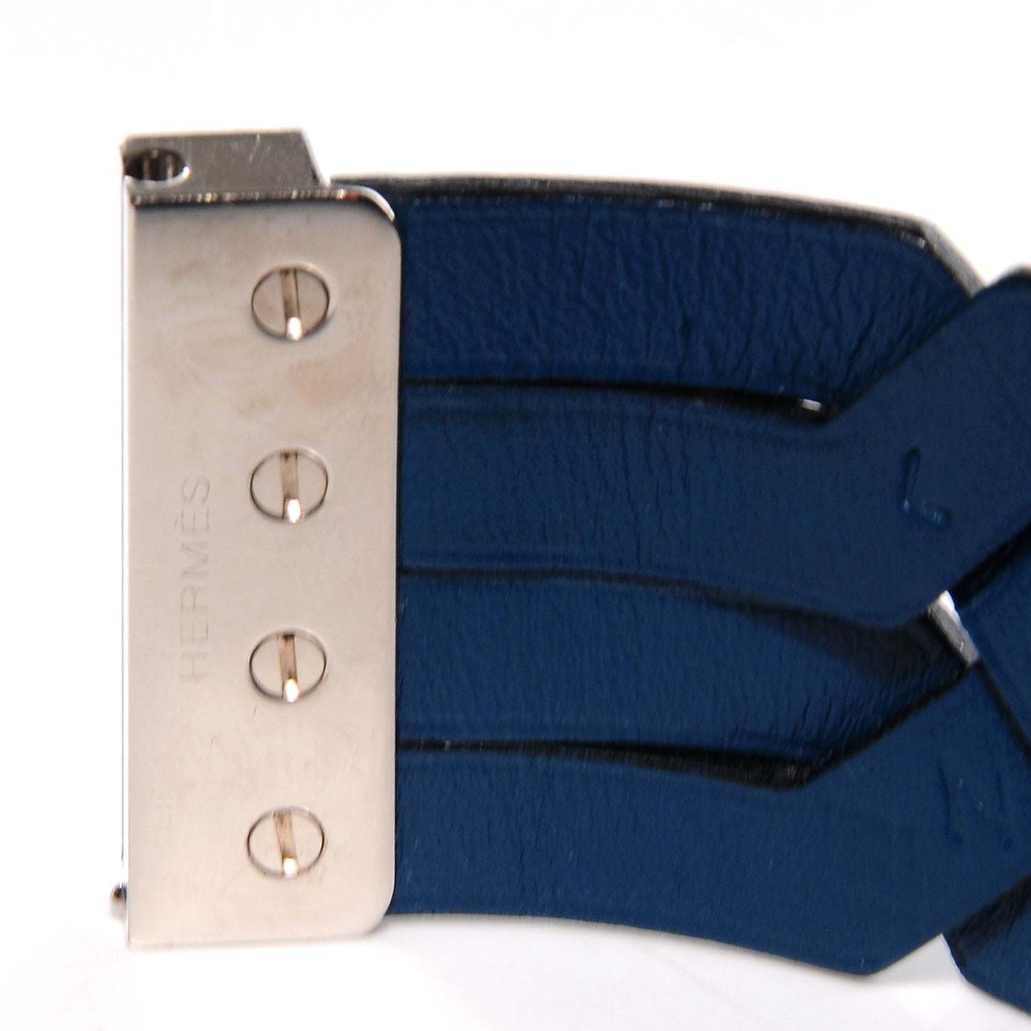 Hermes Chamonix Hippique Wide Bracelet Large Bleu Thalassa 3 of 5