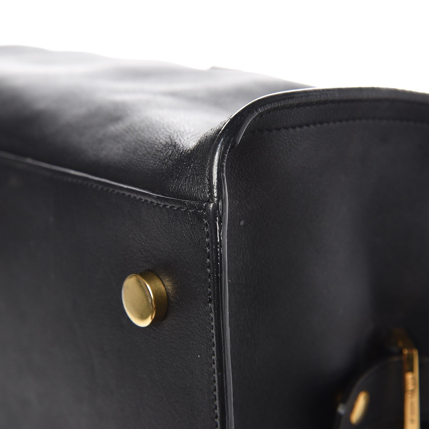Saint Laurent Smooth Calfskin Medium Monogram Cabas Black 21 of 23