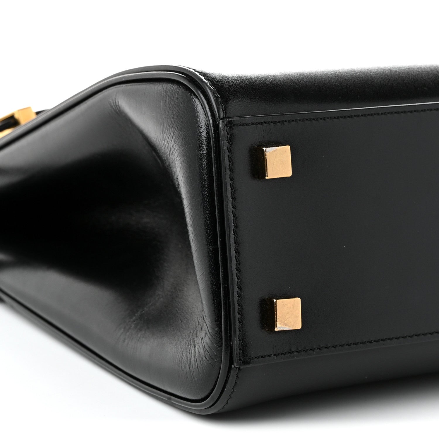 Saint Laurent Smooth Calfskin Manhattan Top Handle Black 9 of 11