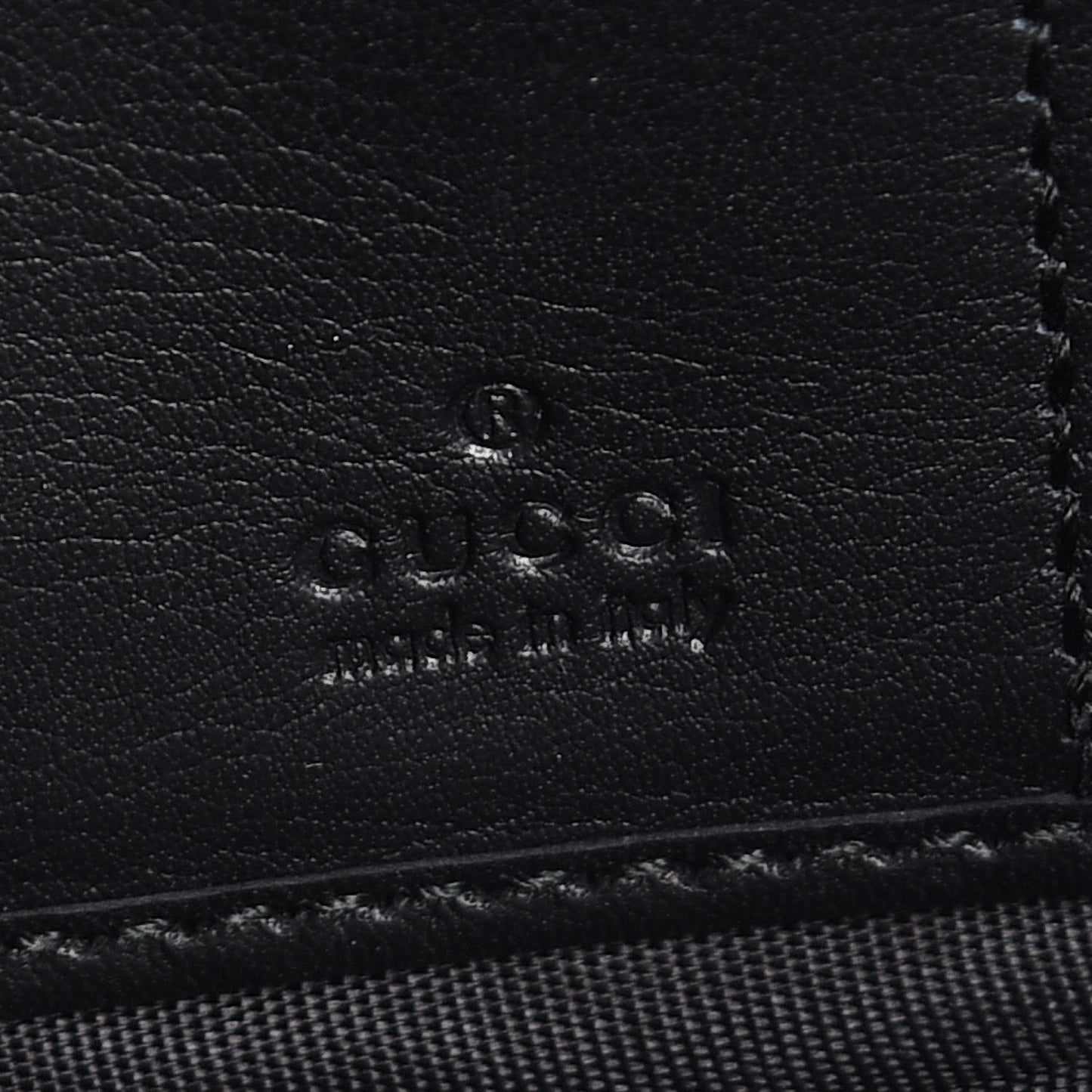 Calfskin Studded Zip Around Wallet Black