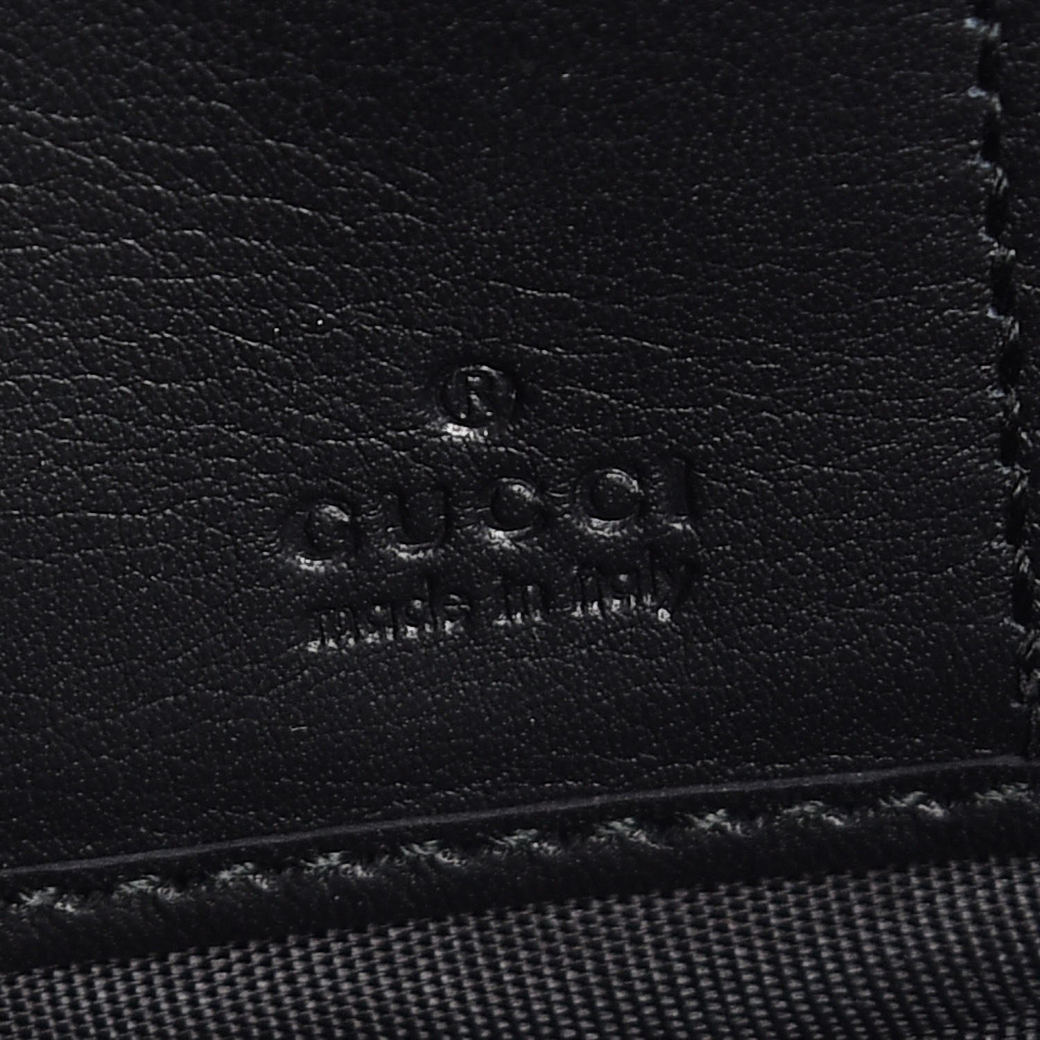 Gucci Calfskin Studded Zip Around Wallet Black 6 of 8