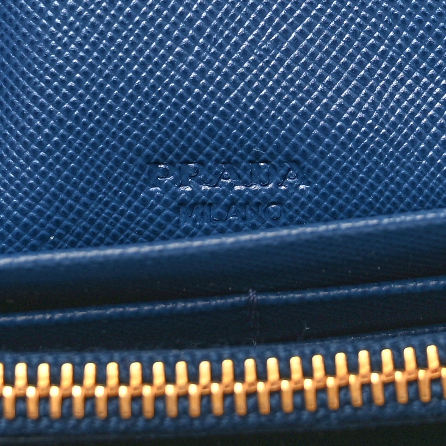 Saffiano Metal Continental Flap Wallet Bleuette