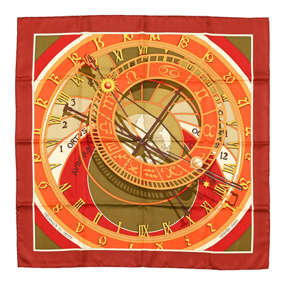 Hermes Silk Mecanique Du Temps Scarf 90 1 of 5