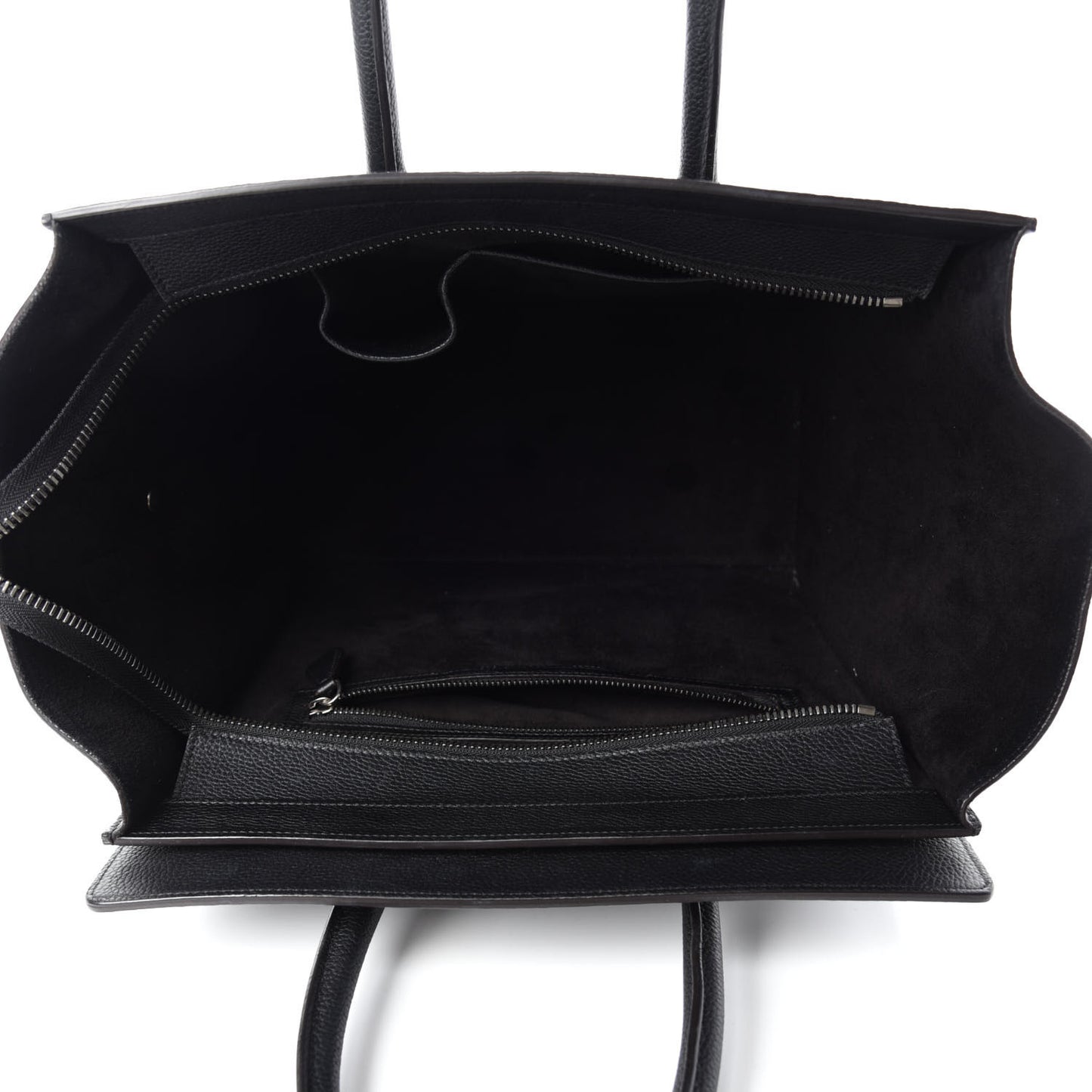 Drummed Calfskin Mini Luggage Black