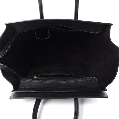 Celine Drummed Calfskin Mini Luggage Black 5 of 14