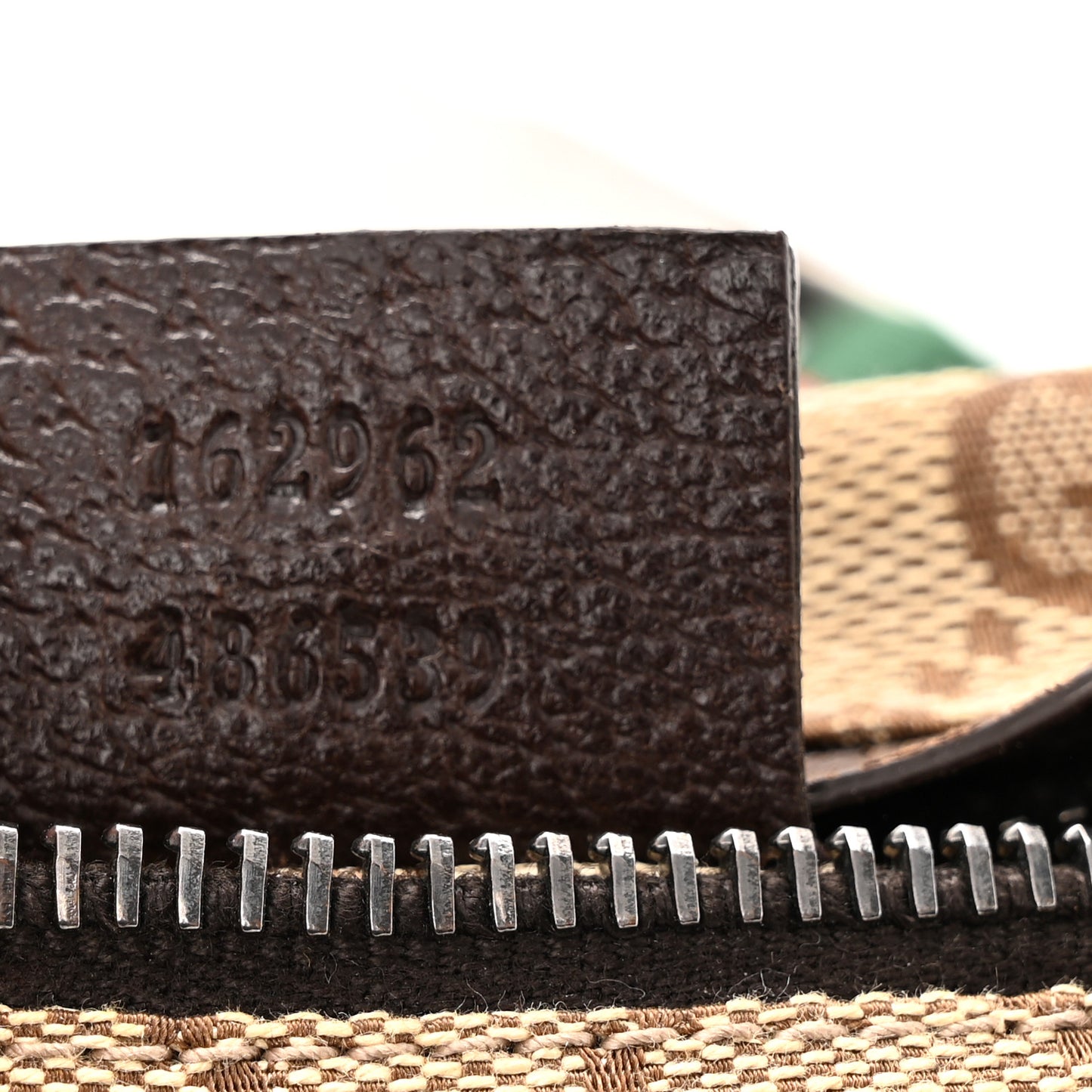 Monogram Web Belt Bag Dark Brown