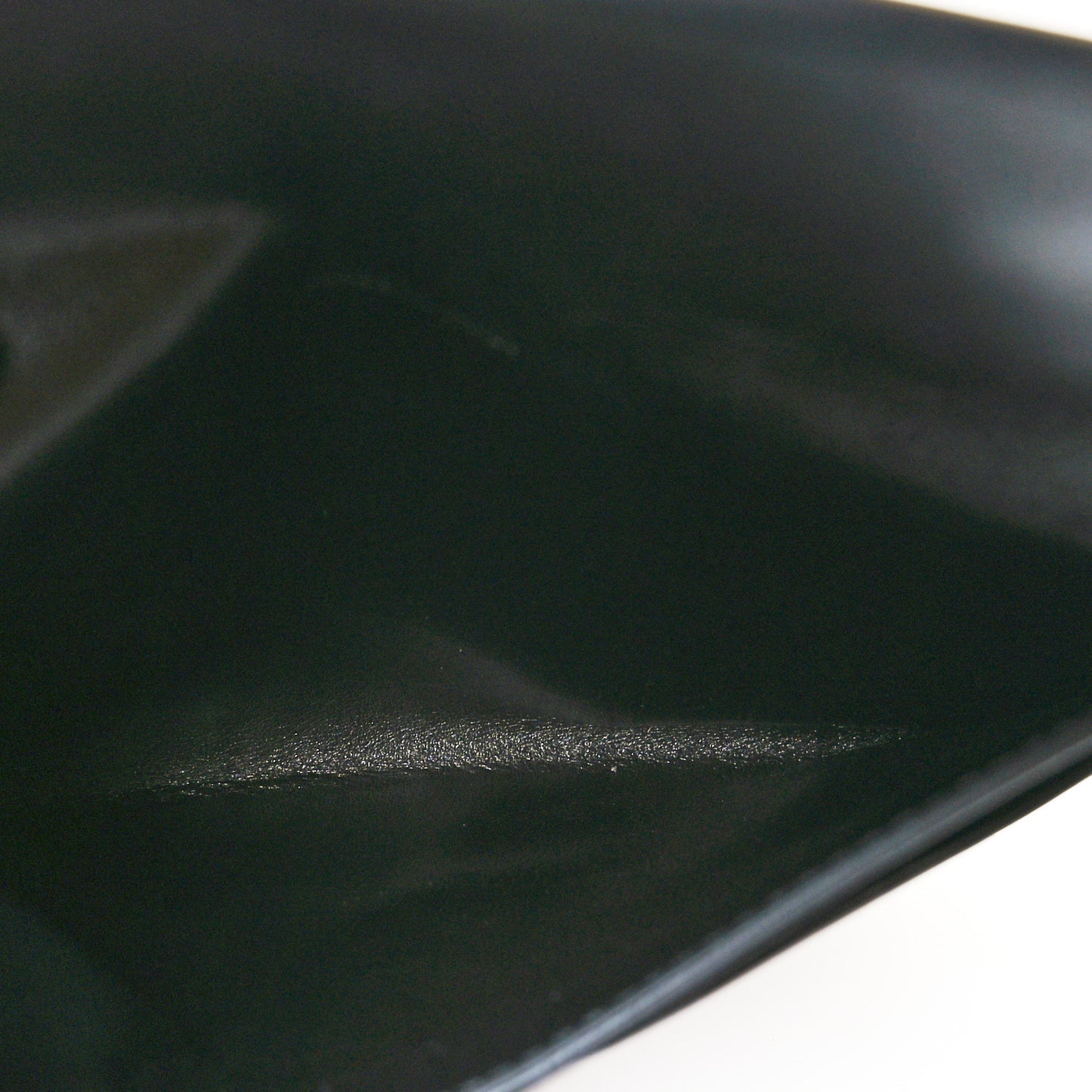 Smooth Calfskin Biker Wallet On Chain Black