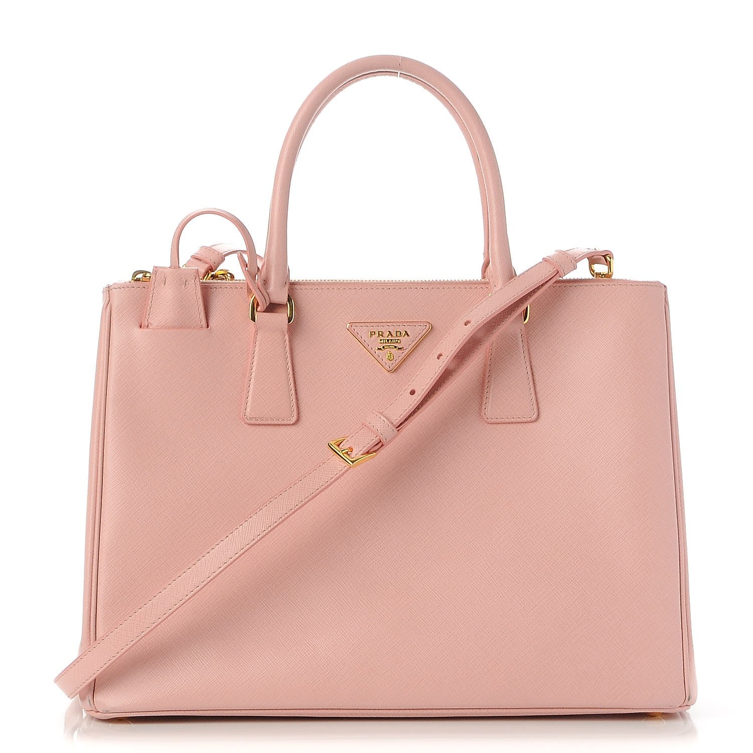 Prada Saffiano Medium Galleria Double Zip Tote Orchidea 1 of 15