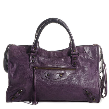 Balenciaga Agneau Classic Hardware City Raisin 1 of 12