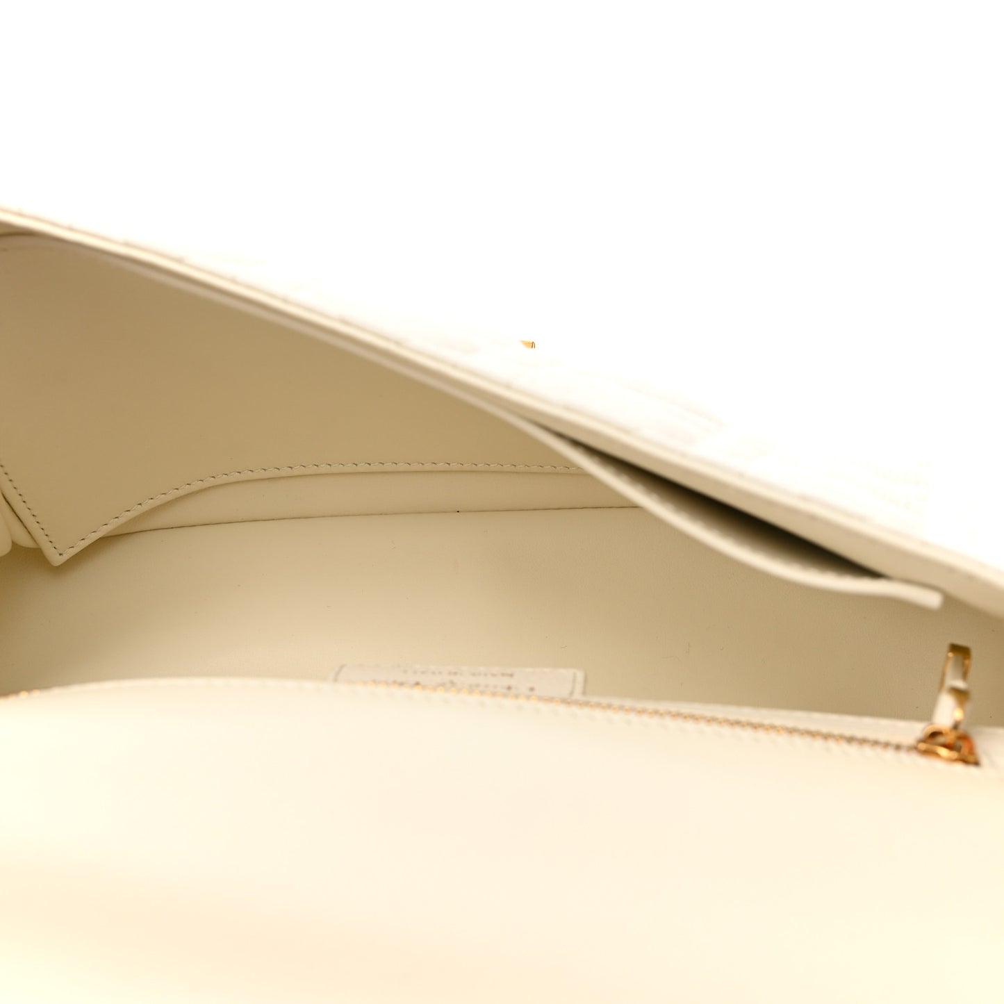 Supple Calfskin Cannage Medium Caro Bag Ivory