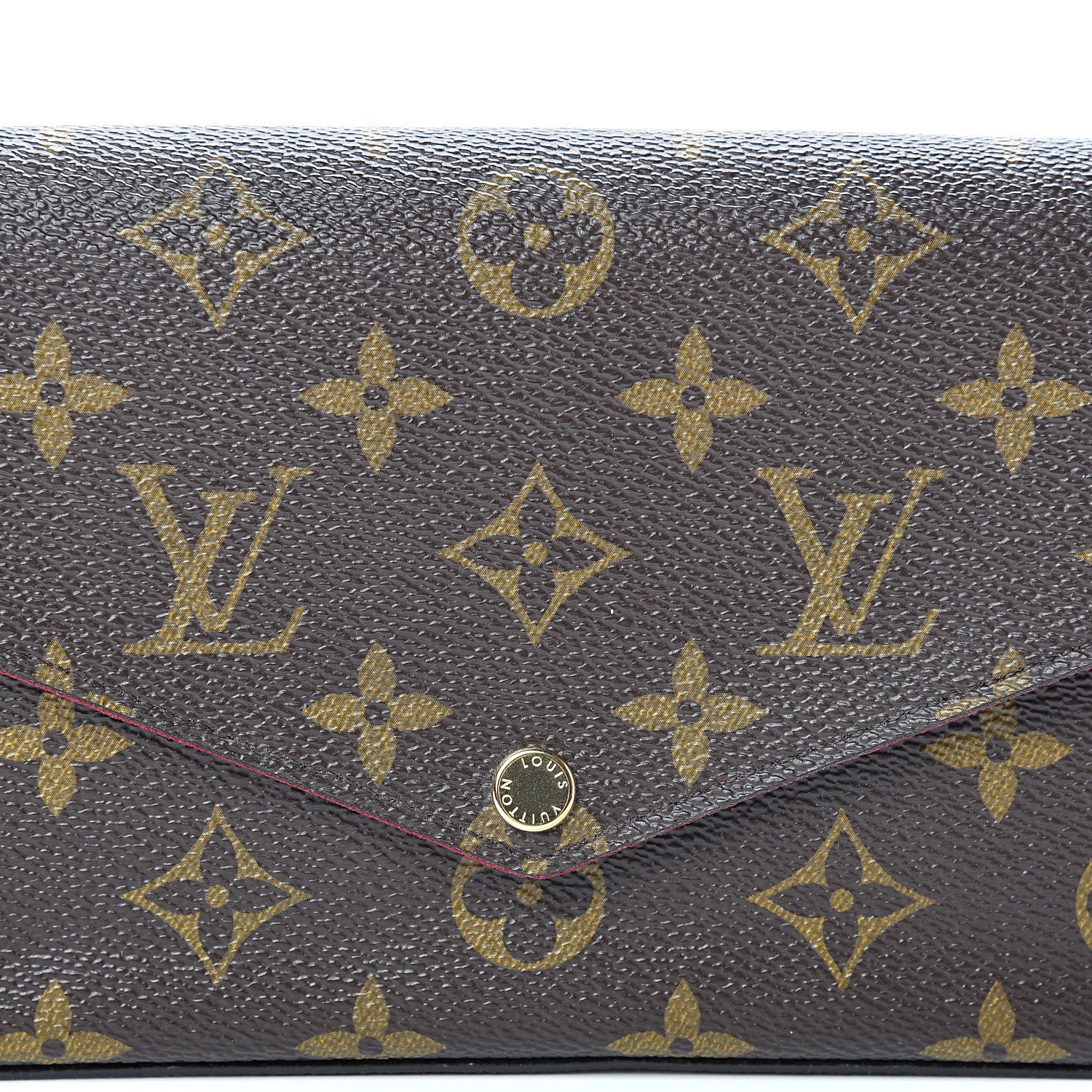Louis Vuitton Monogram Pochette Felicie Chain Wallet Fuchsia 8 of 11