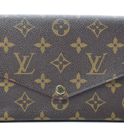 Louis Vuitton Monogram Pochette Felicie Chain Wallet Fuchsia 8 of 11