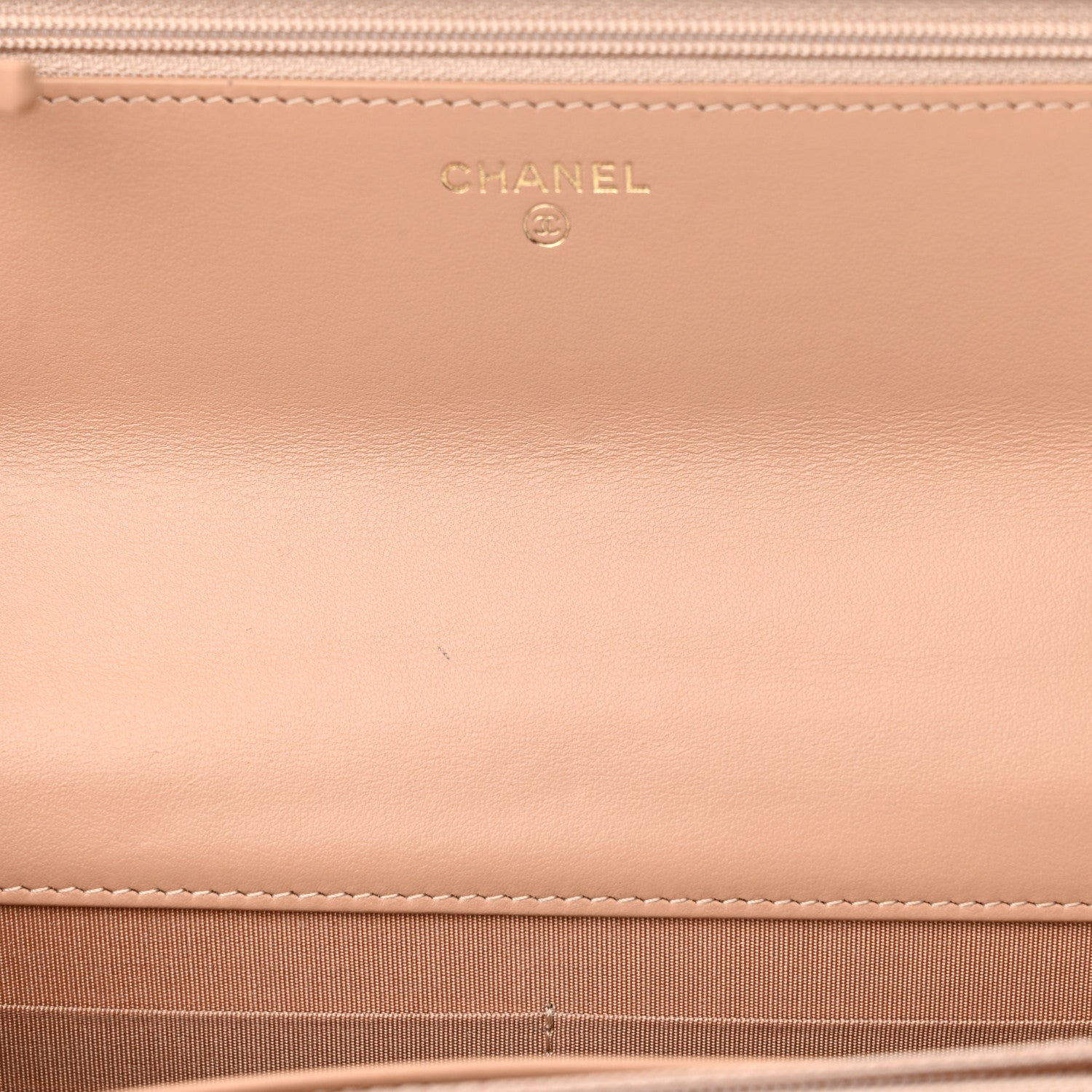 Chanel Calfskin Quilted Perfect Fit Wallet On Chain WOC Beige 5 of 11