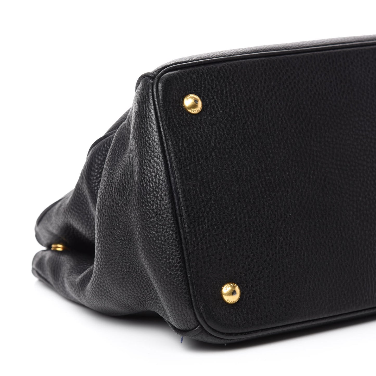 Vitello Daino Shopping Tote Black