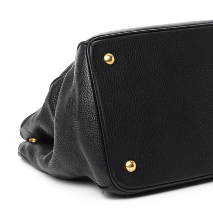 Prada Vitello Daino Shopping Tote Black 6 of 19