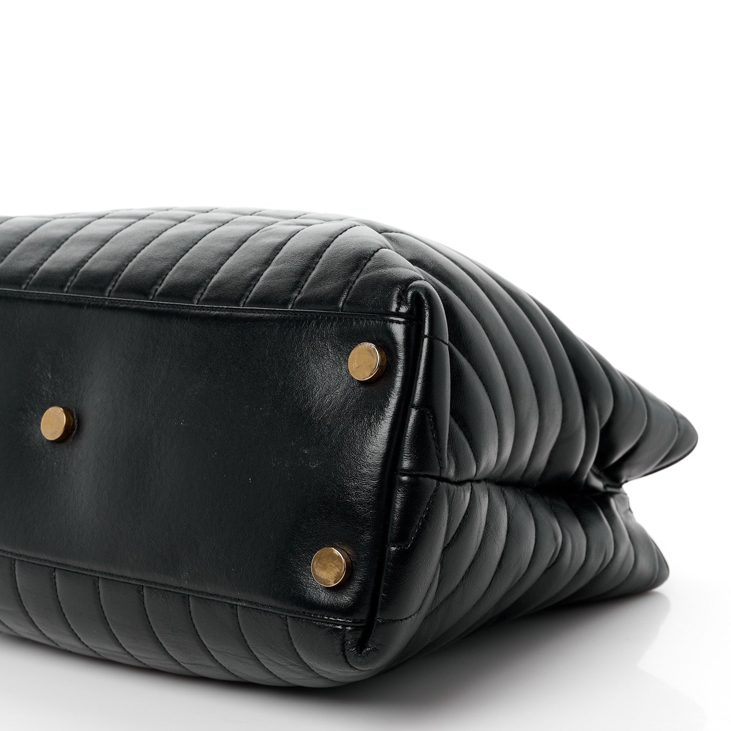 Saint Laurent Calfskin Y Quilted Monogram Large Loulou Shopper Black 12 of 12