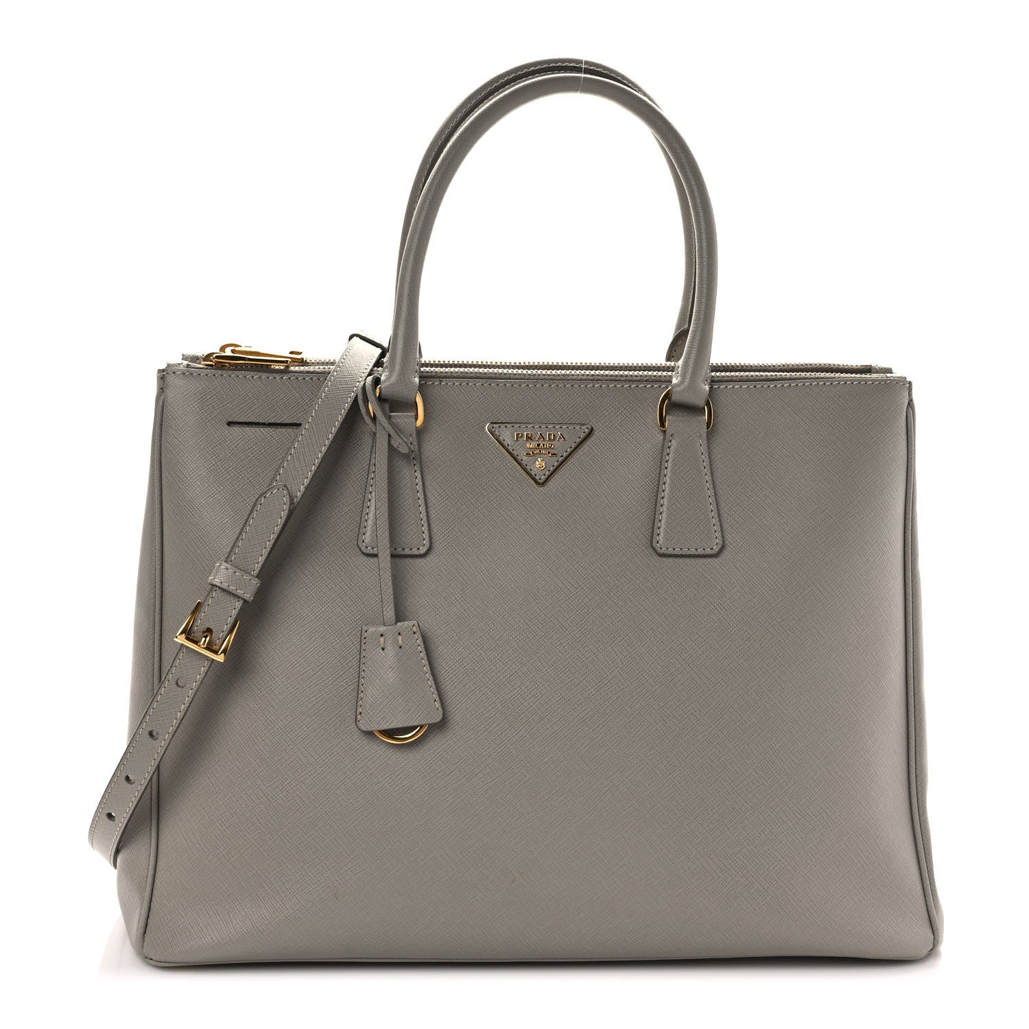 Prada Saffiano Large Galleria Double Zip Tote Argilla 1 of 11