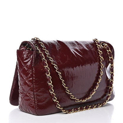 Chanel Vinyl Rock and Chain Medium Flap Bordeaux 3 of 11