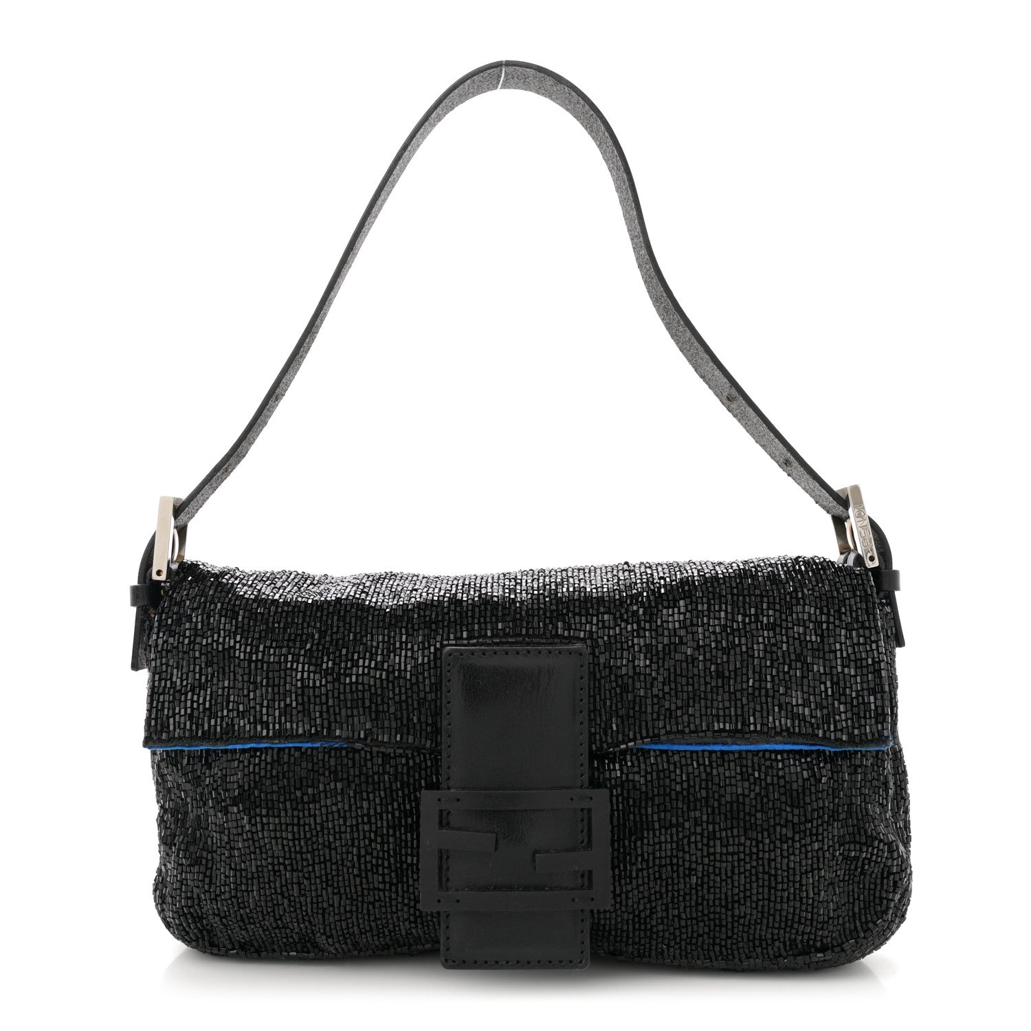 Fendi Beaded Baguette Black 1 of 10