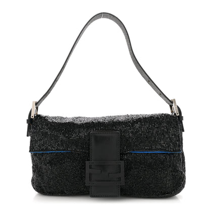 Fendi Beaded Baguette Black 1 of 10