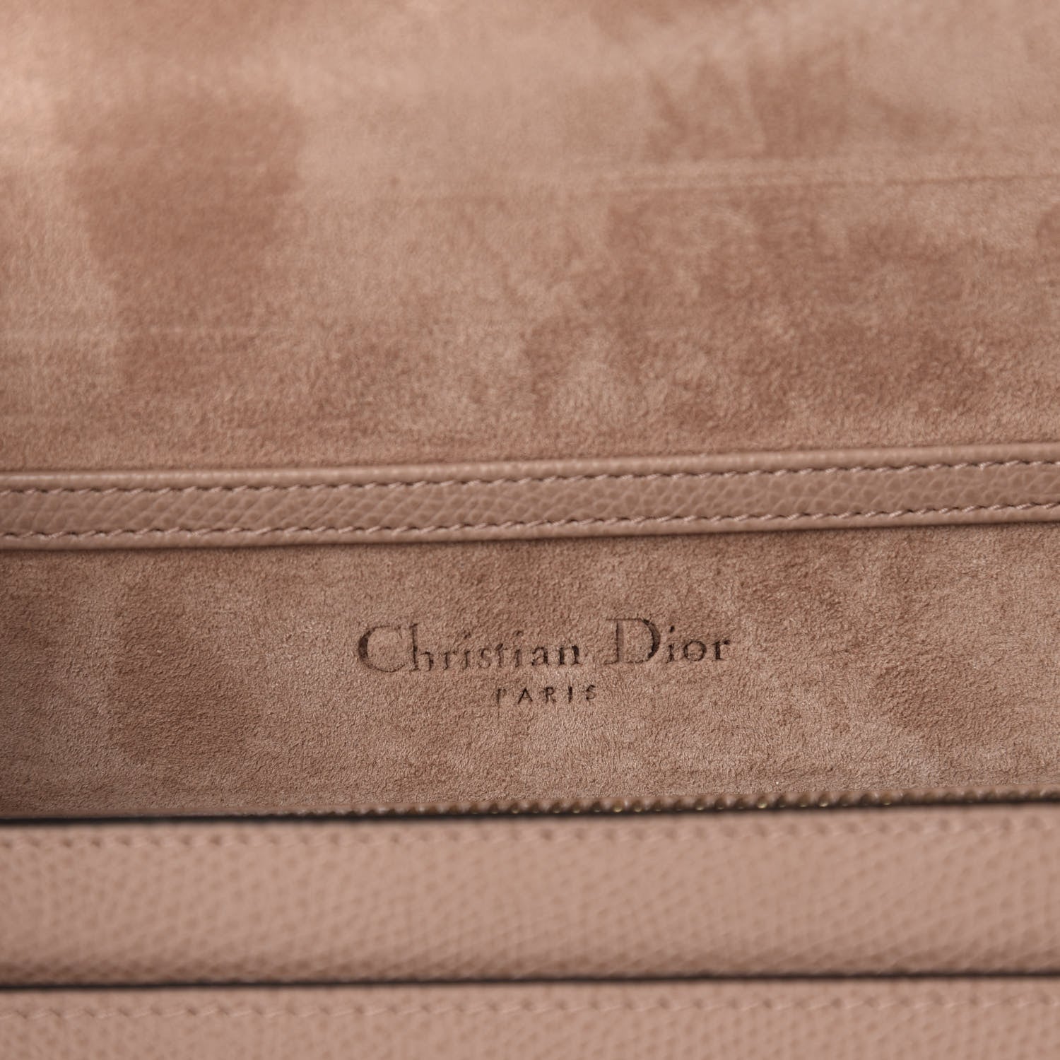 Christian Dior Grained Calfskin Saddle Chain Pouch Fard 8 of 10