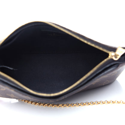 Louis Vuitton Monogram Pallas Clutch Black 5 of 11