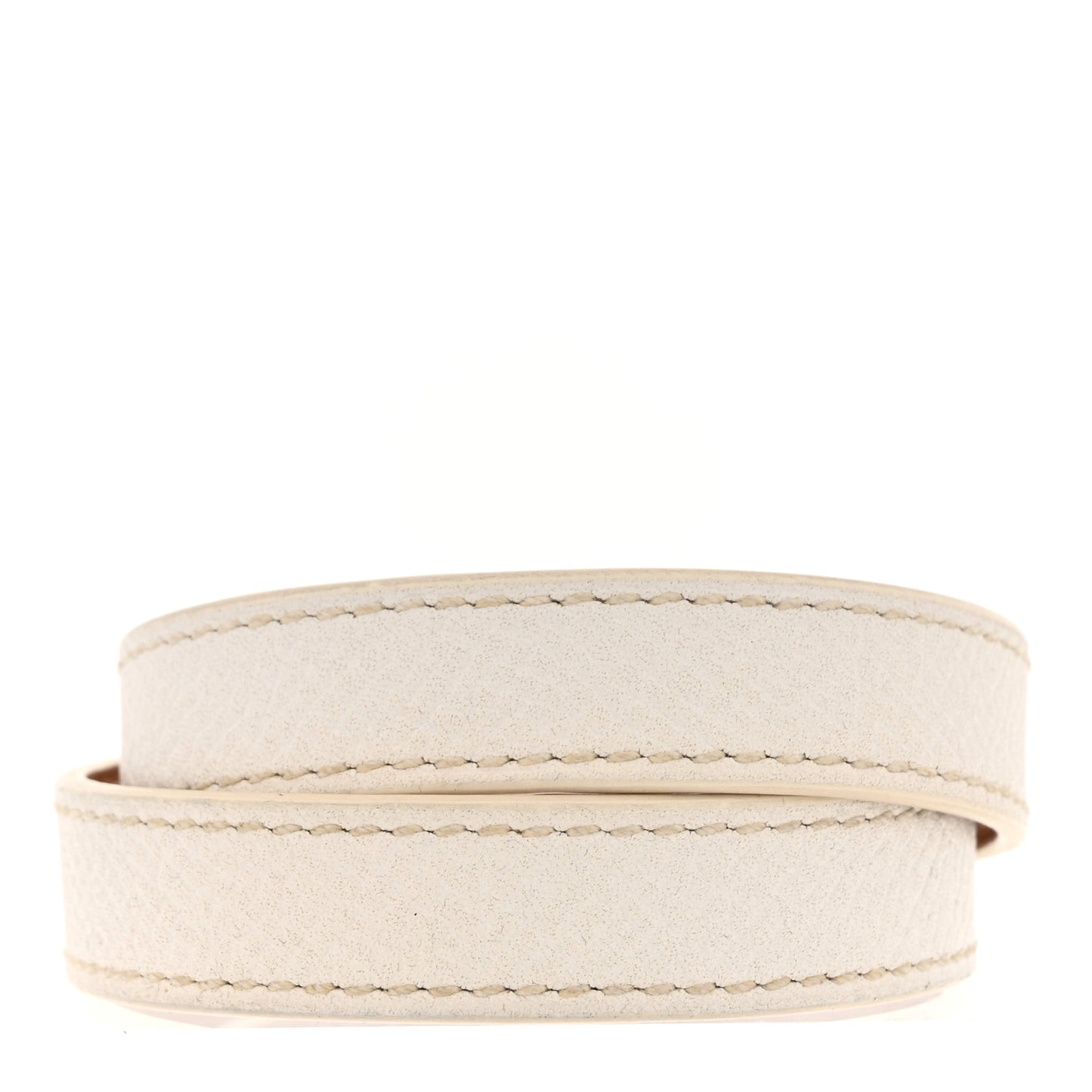 Epsom Kelly Double Tour Bracelet S White