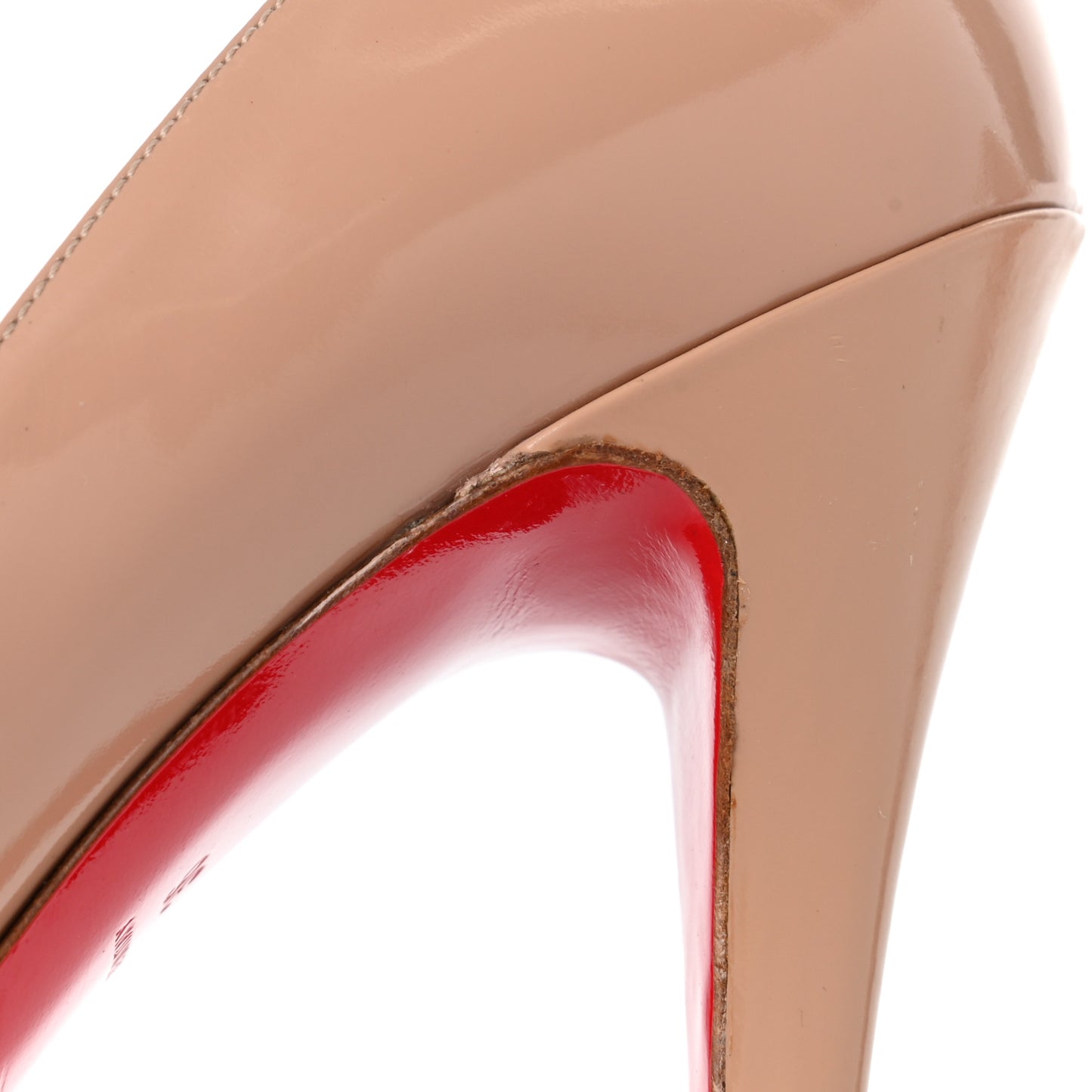 Patent New Very Prive 120 Pumps 36 Nude