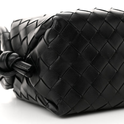 Bottega Veneta Calfskin Intrecciato Small Loop Top Handle Black 10 of 13