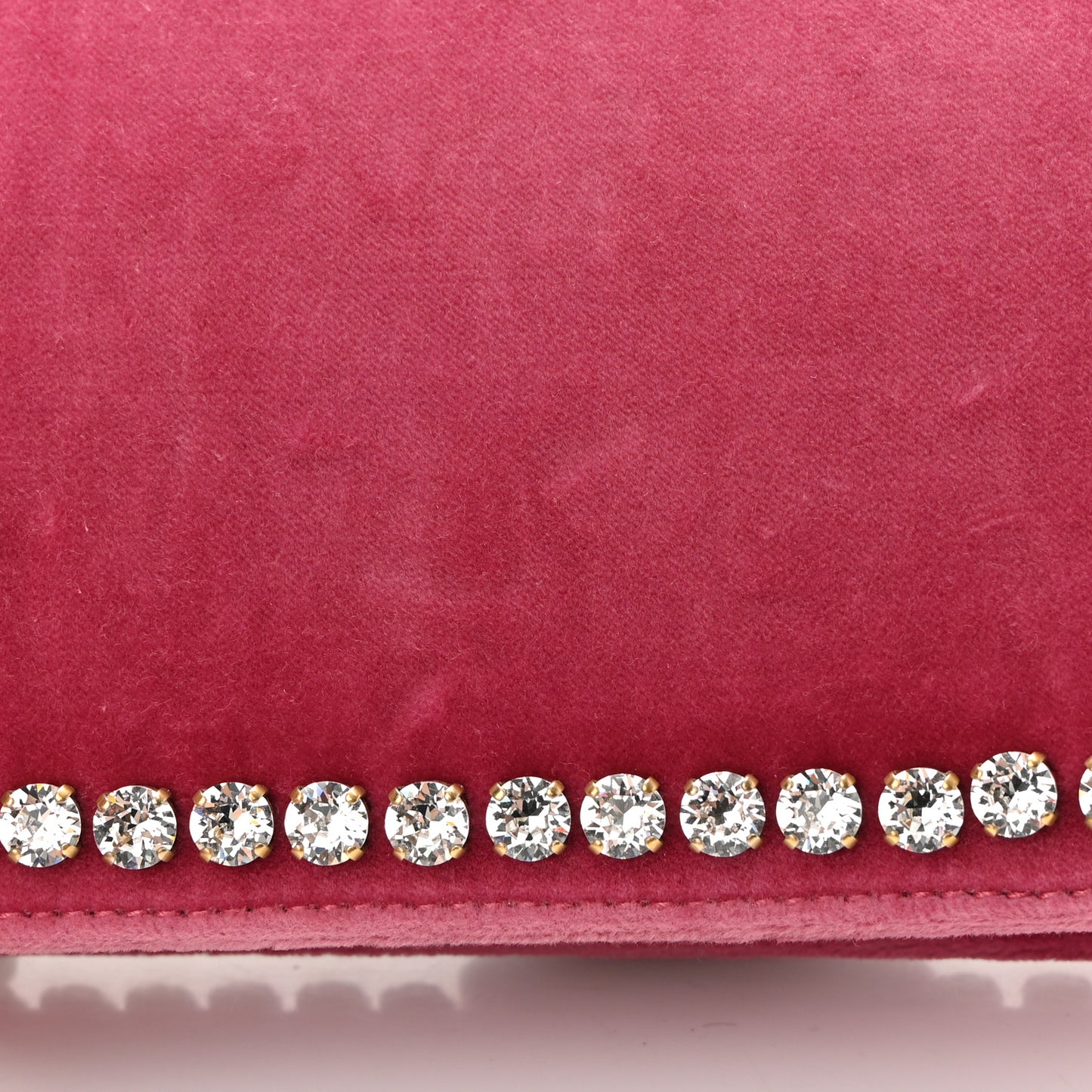 Velvet Crystal Mini Bee Broadway Shoulder Bag Light Raspberry Rose