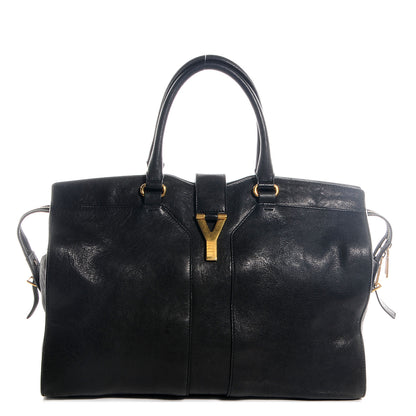 Saint Laurent Leather Large Cabas Chyc Black 1 of 8