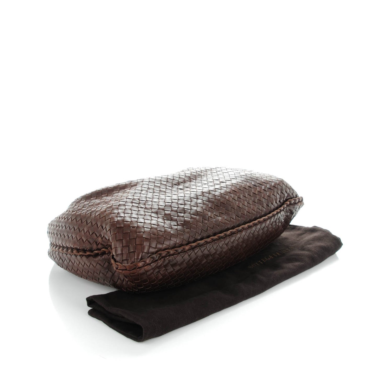 Nappa Intrecciato Large Veneta Hobo Ebano