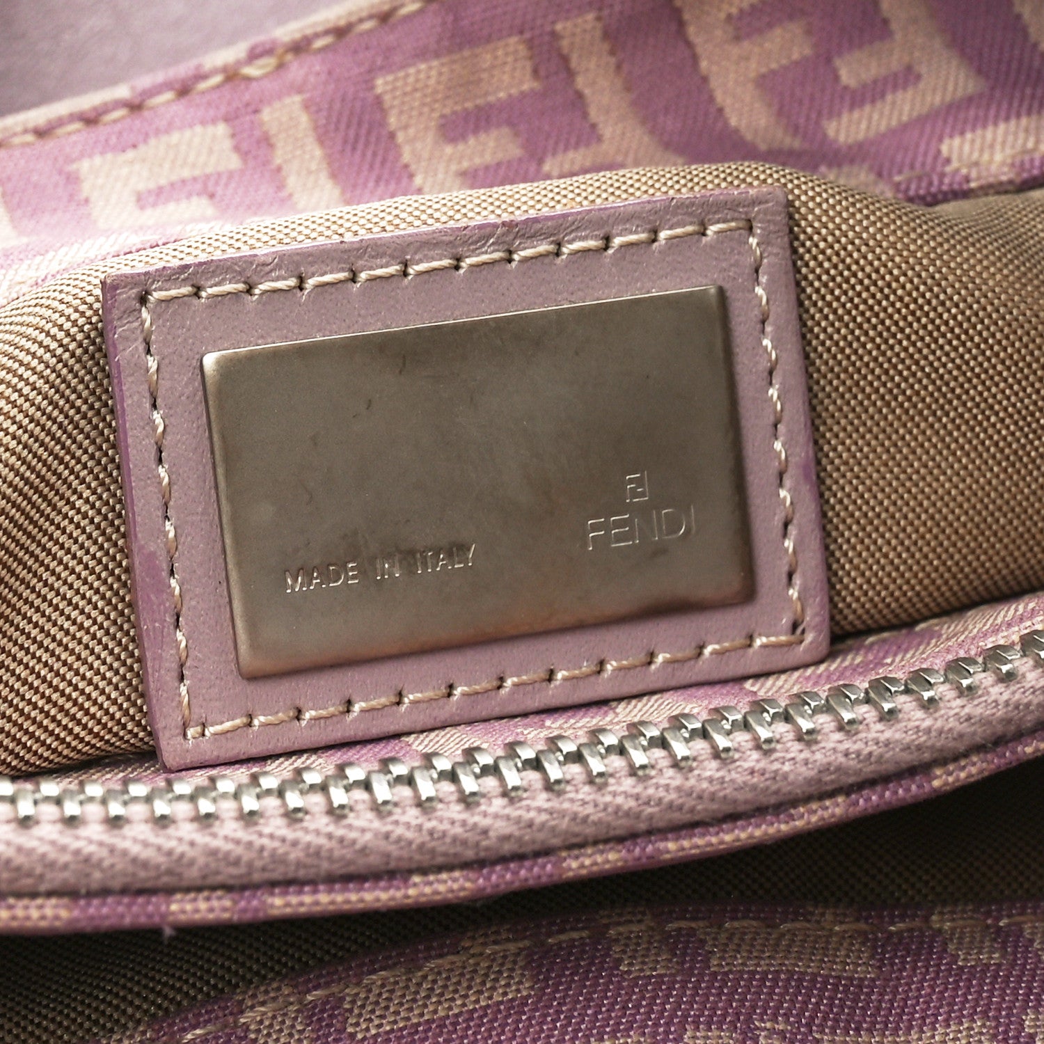 Fendi Zucchino Cuoio Hobo Lilla 6 of 10