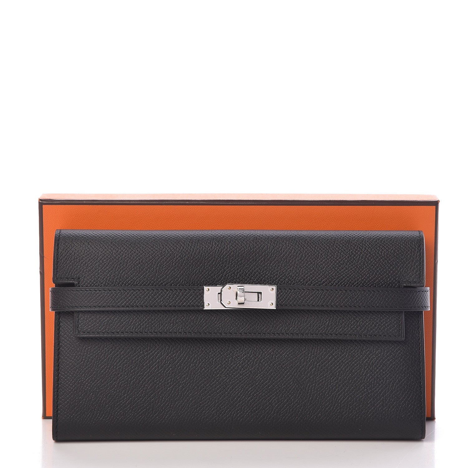 Hermes Epsom Kelly Longue Wallet Black 8 of 8