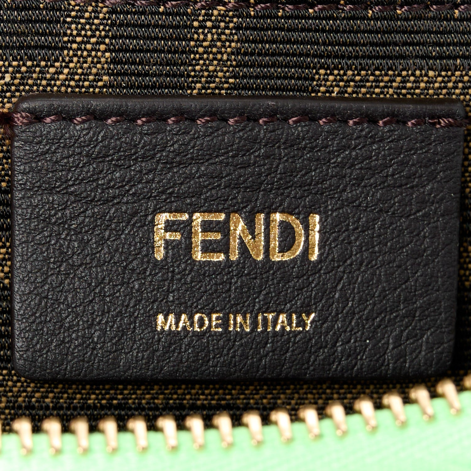 Fendi Vitello King Plexiglass Logo Embossed Mini By The Way Top Handle Boston Bag Edamame 6 of 11