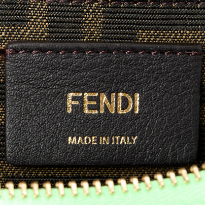 Fendi Vitello King Plexiglass Logo Embossed Mini By The Way Top Handle Boston Bag Edamame 6 of 11