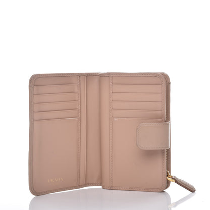 Prada Vitello Move Metal Zip Around Wallet Cammeo 5 of 12