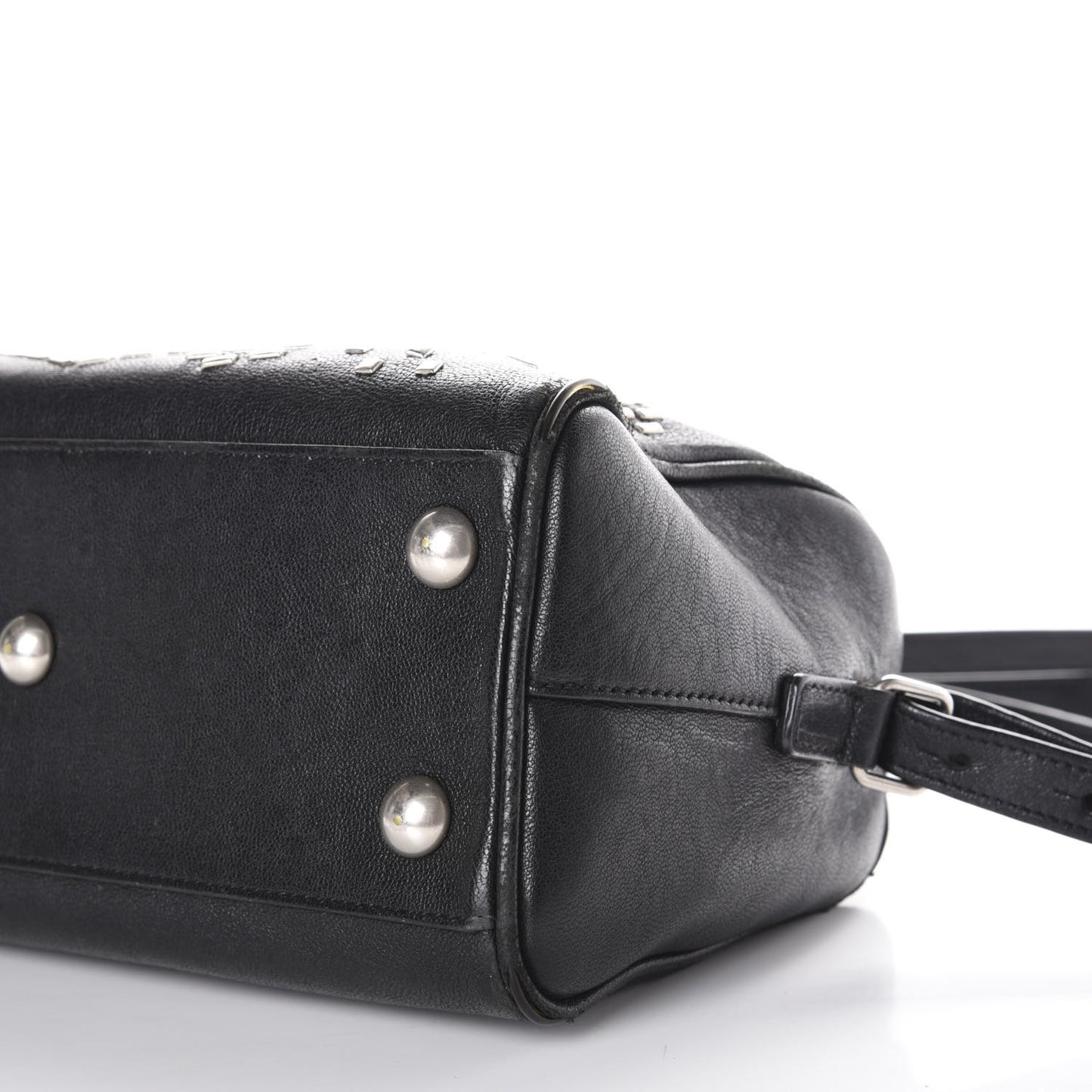 Calfskin Studded Classic Baby Duffle Black
