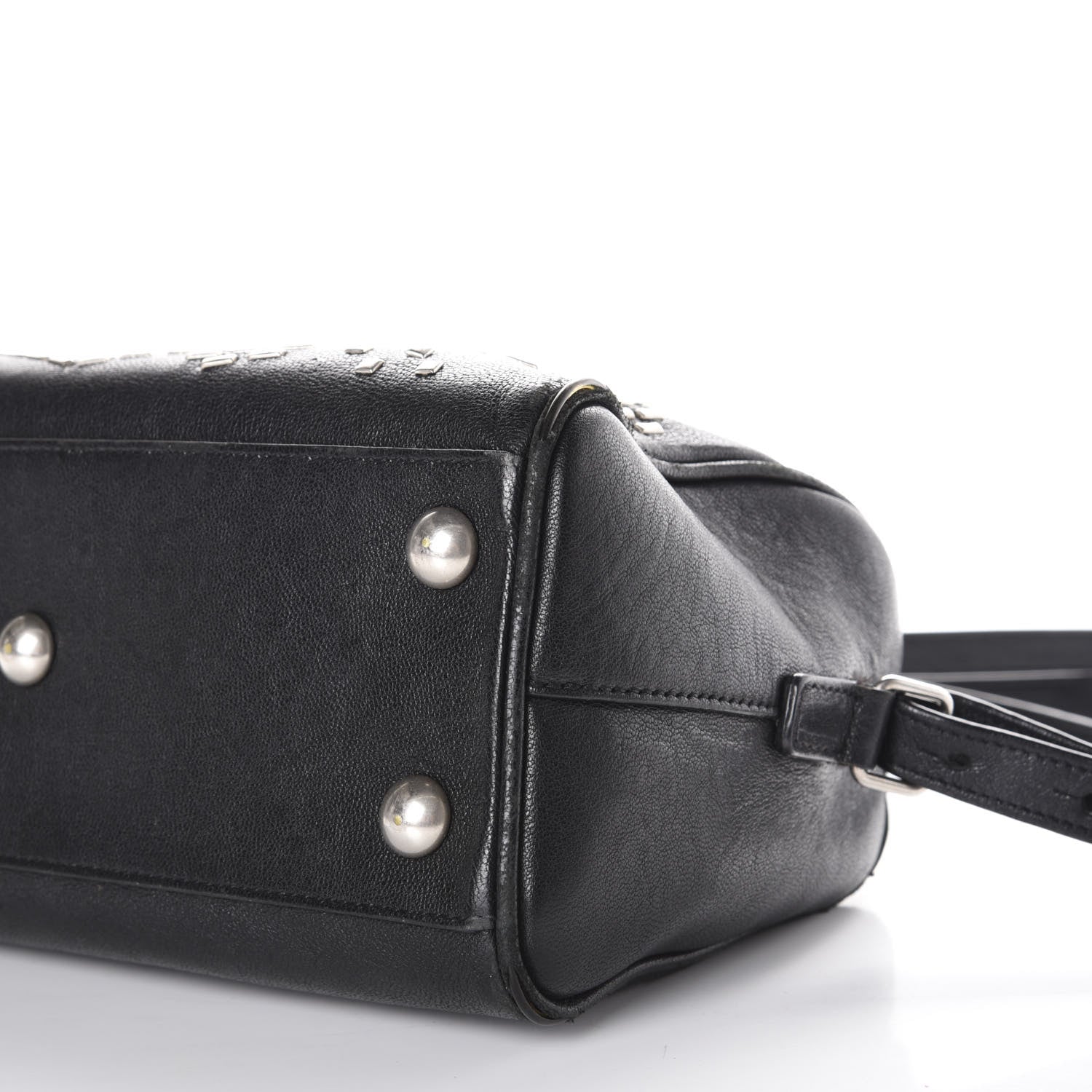 Saint Laurent Calfskin Studded Classic Baby Duffle Black 10 of 11