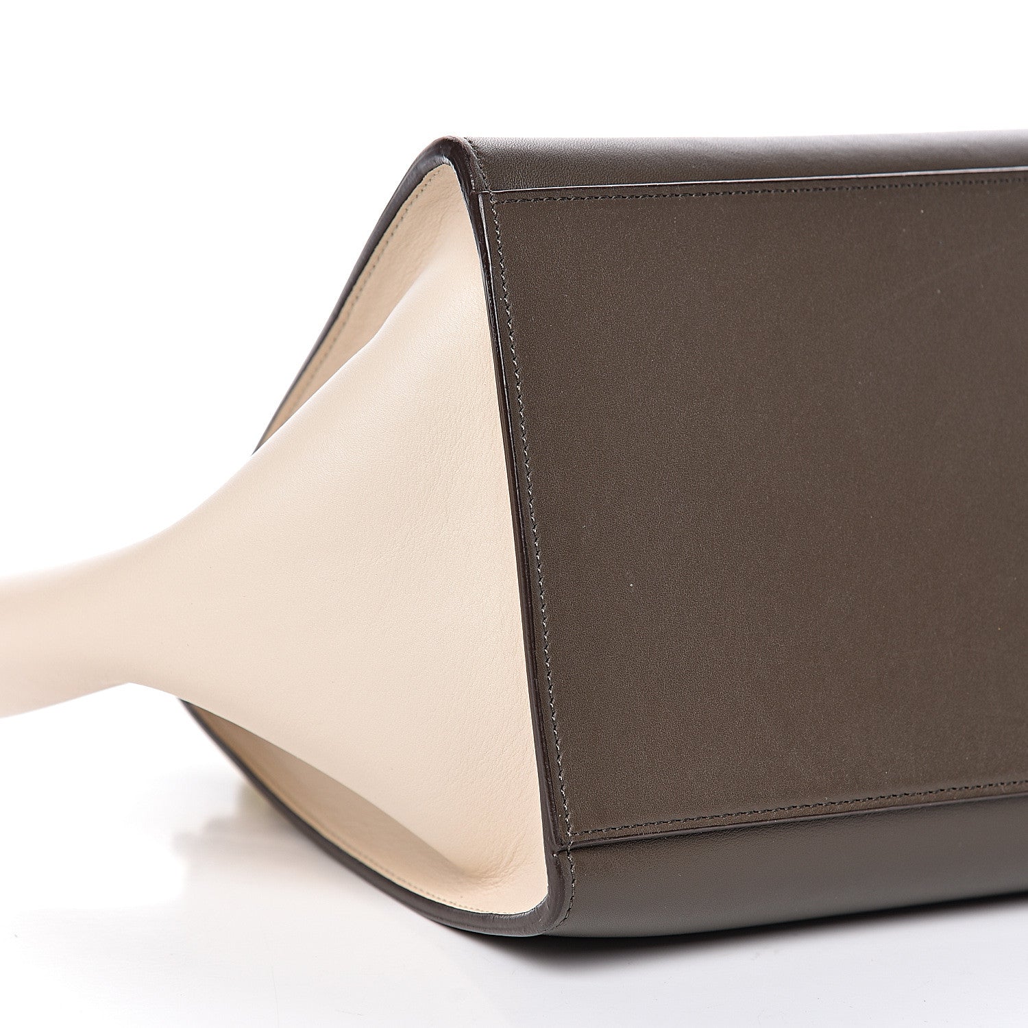 Celine Elephant Calfskin Small Tri-Color Trapeze Yellow 7 of 9