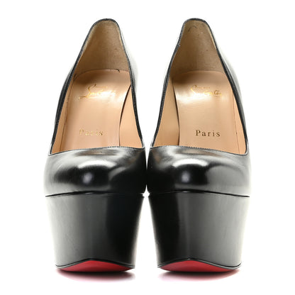 Christian Louboutin Shiny Calfskin Alta Vicky 160 Pumps 38 Black 2 of 13