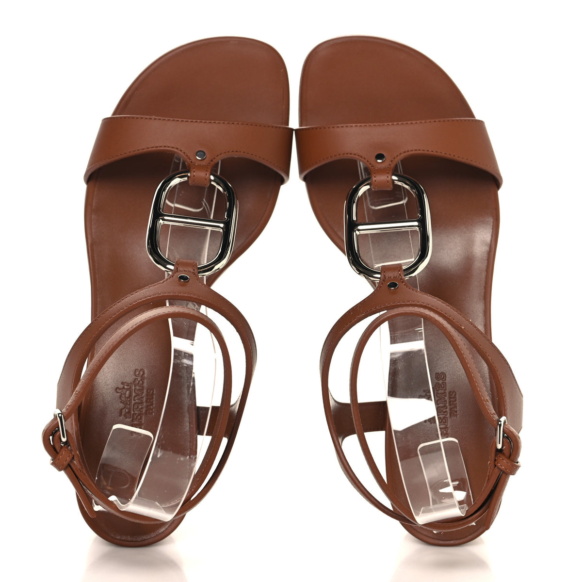 Calfskin Miramar 50 Sandals 37 Gold